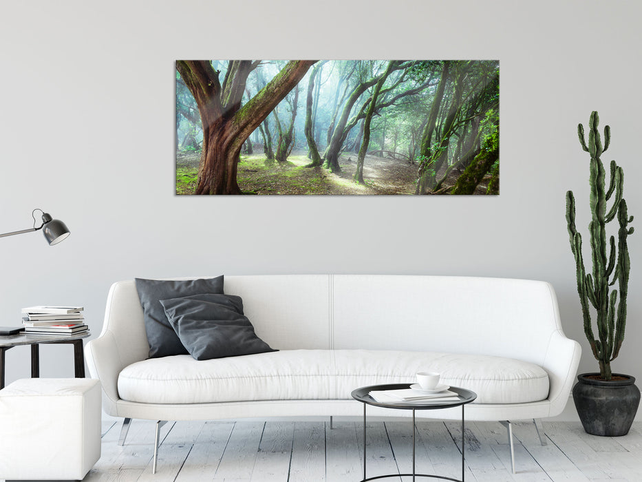 Wald, Glasbild Panorama