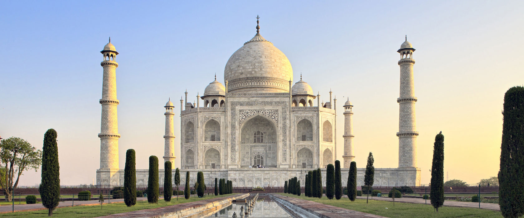 Taj Mahal, Glasbild Panorama