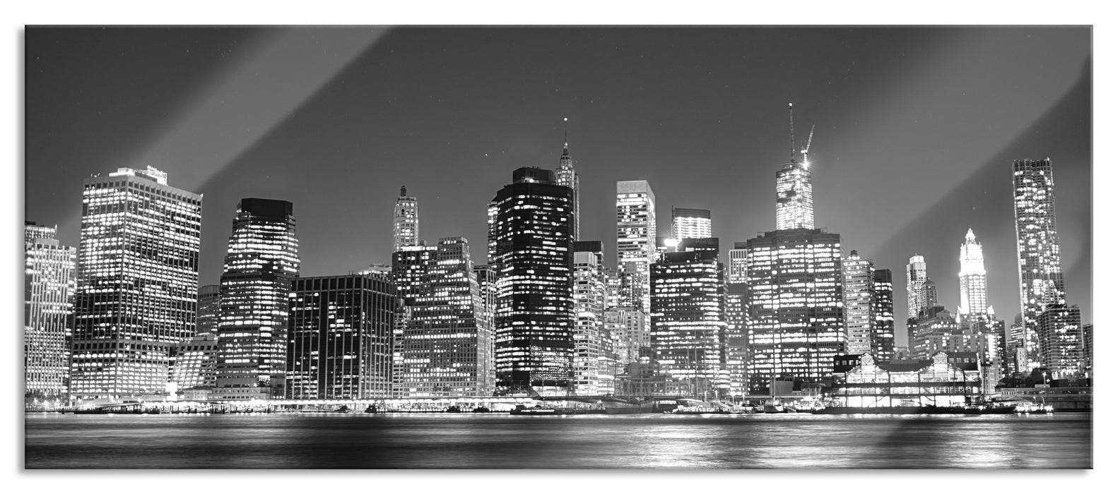 Pixxprint New York City, Glasbild Panorama