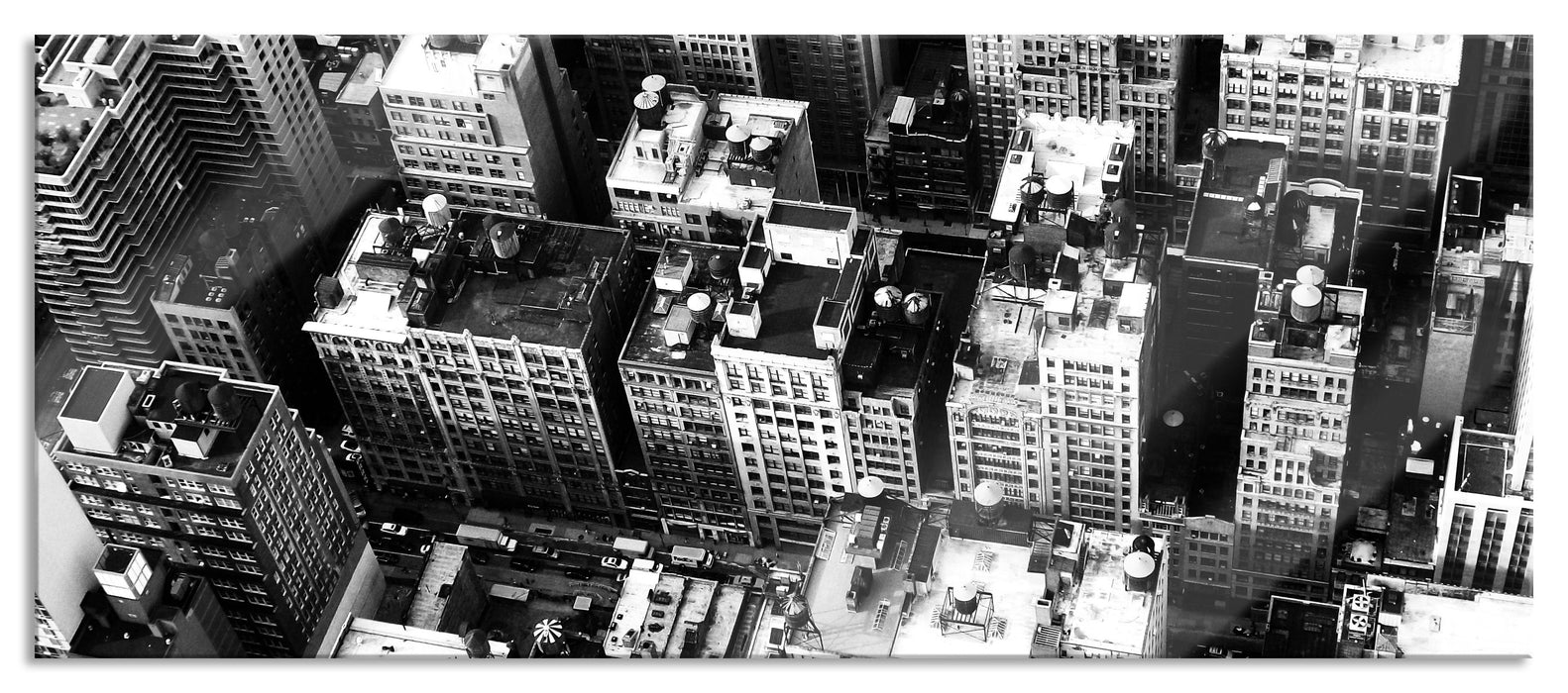Pixxprint New York City, Glasbild Panorama