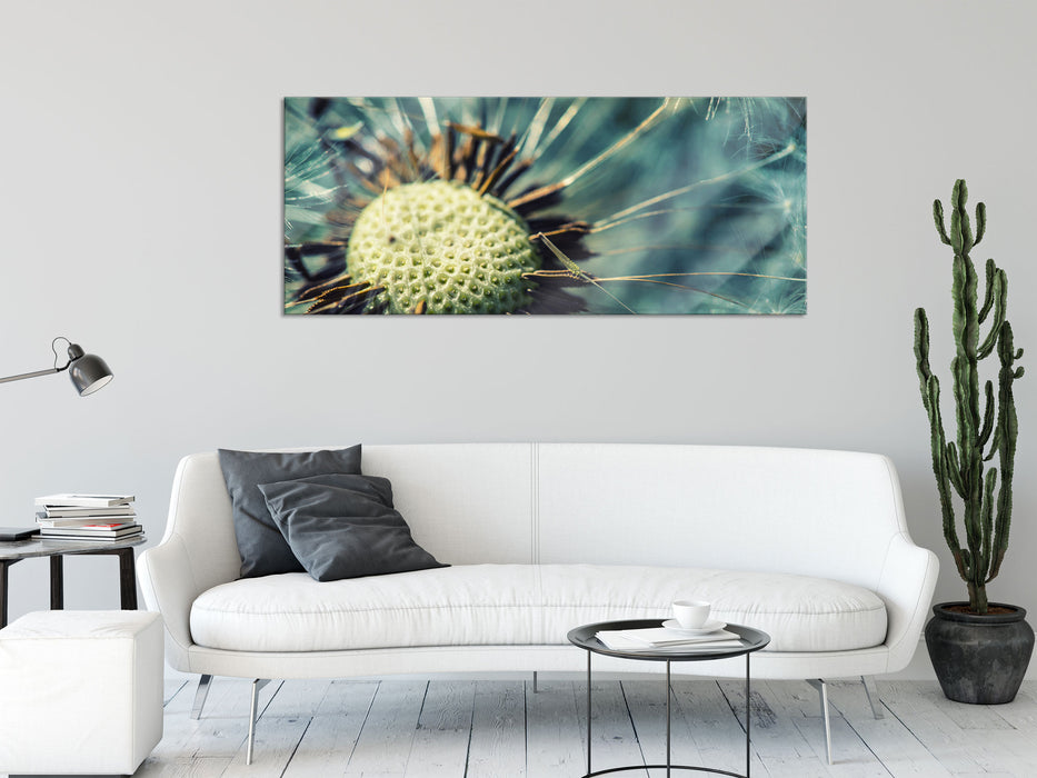 Pusteblume, Glasbild Panorama