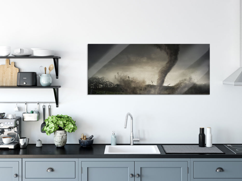 Tornado, Glasbild Panorama