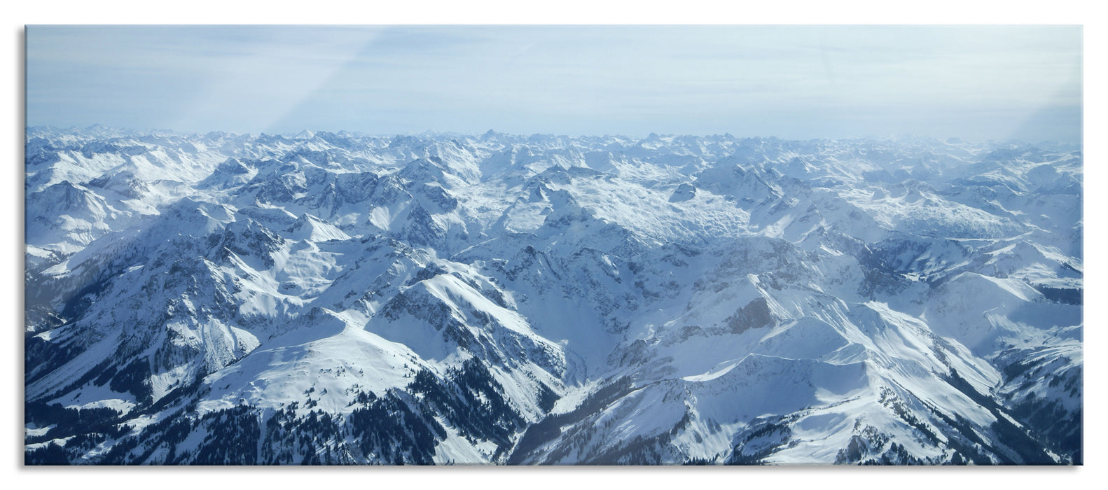 Pixxprint Alpen, Glasbild Panorama