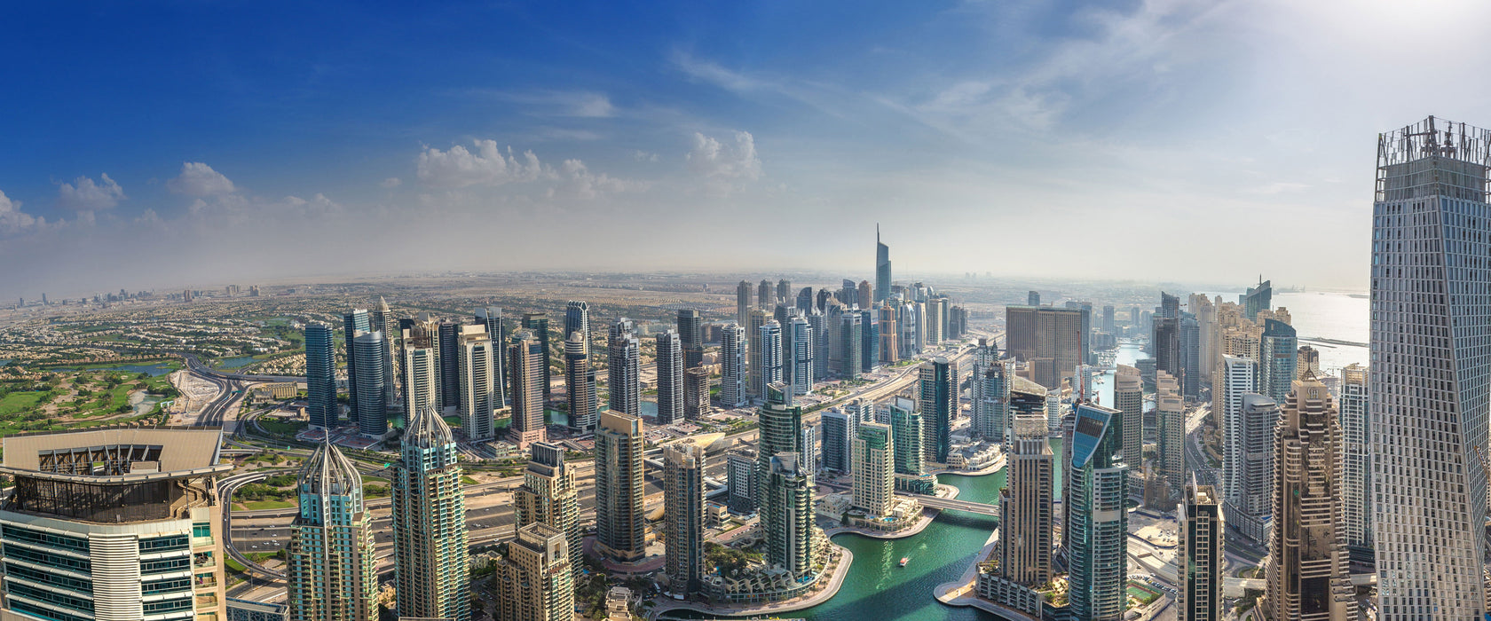 Dubai Hotel Burj al Arab, Glasbild Panorama