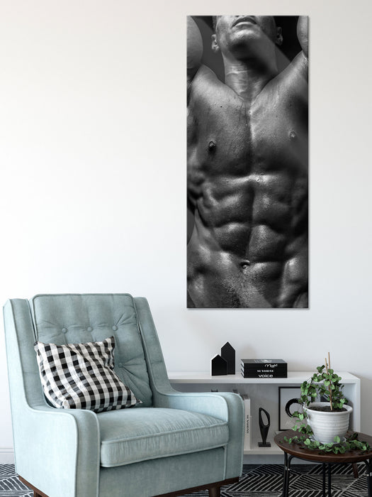 Sixpack Body, Glasbild Panorama