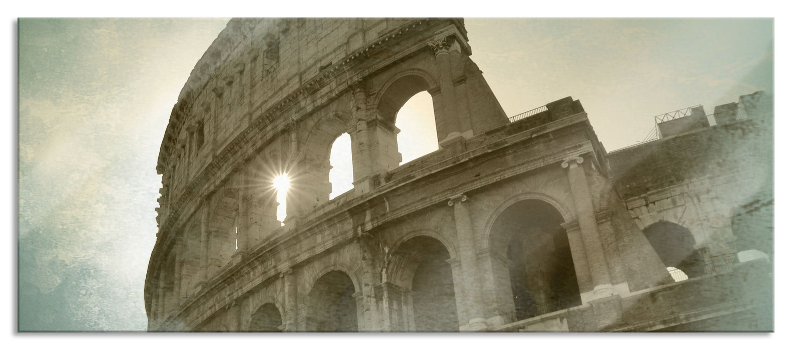 Pixxprint Kolosseum Rom, Glasbild Panorama