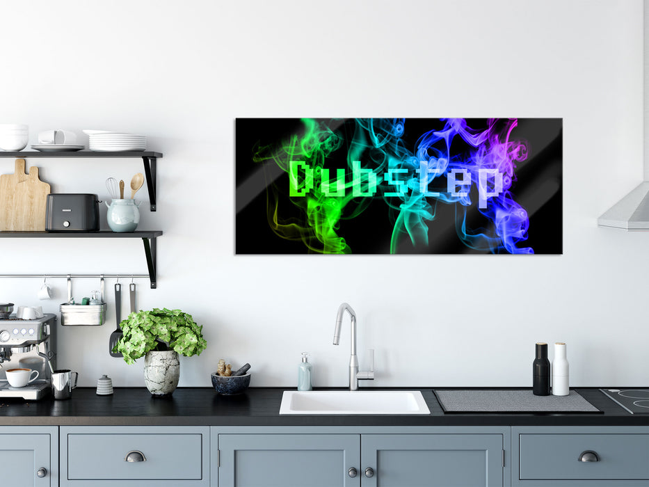 Electro music Dubstep Boxen, Glasbild Panorama