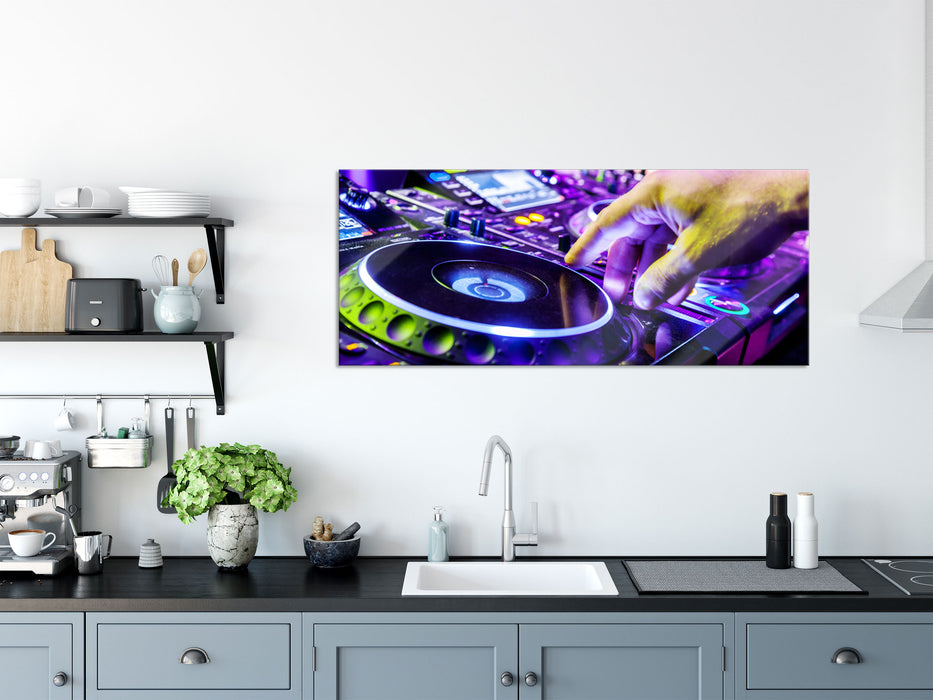 DJ Plattenteller Cool Music, Glasbild Panorama