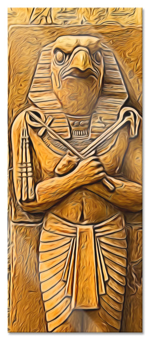 Pixxprint Horus der ägyptische Gott, Glasbild Panorama