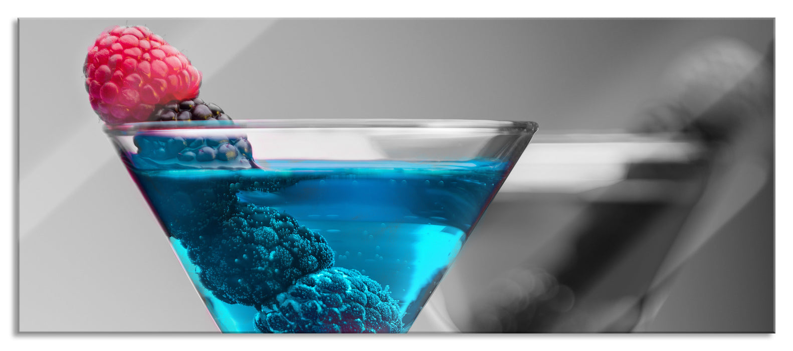 Leckere frische Cocktails, Glasbild Panorama