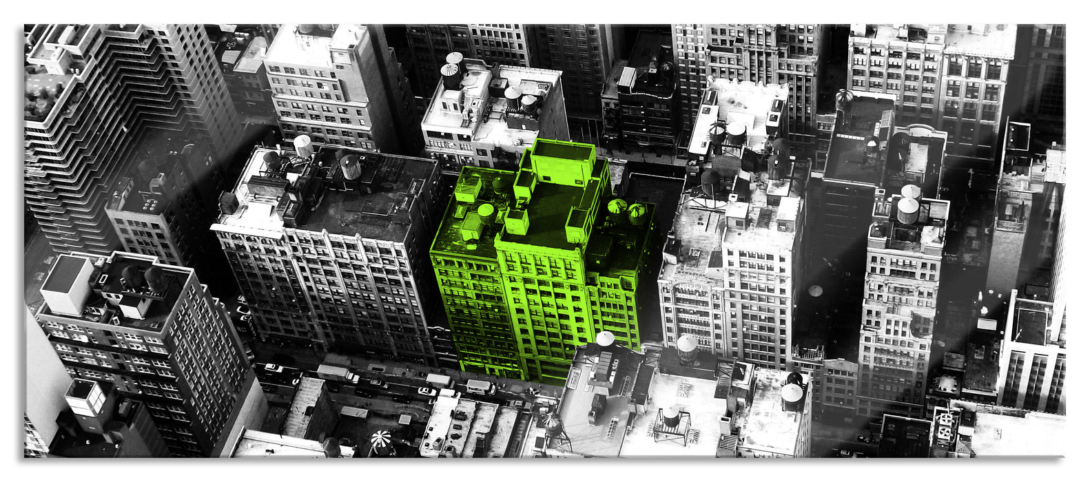 Pixxprint New York City spezial, Glasbild Panorama