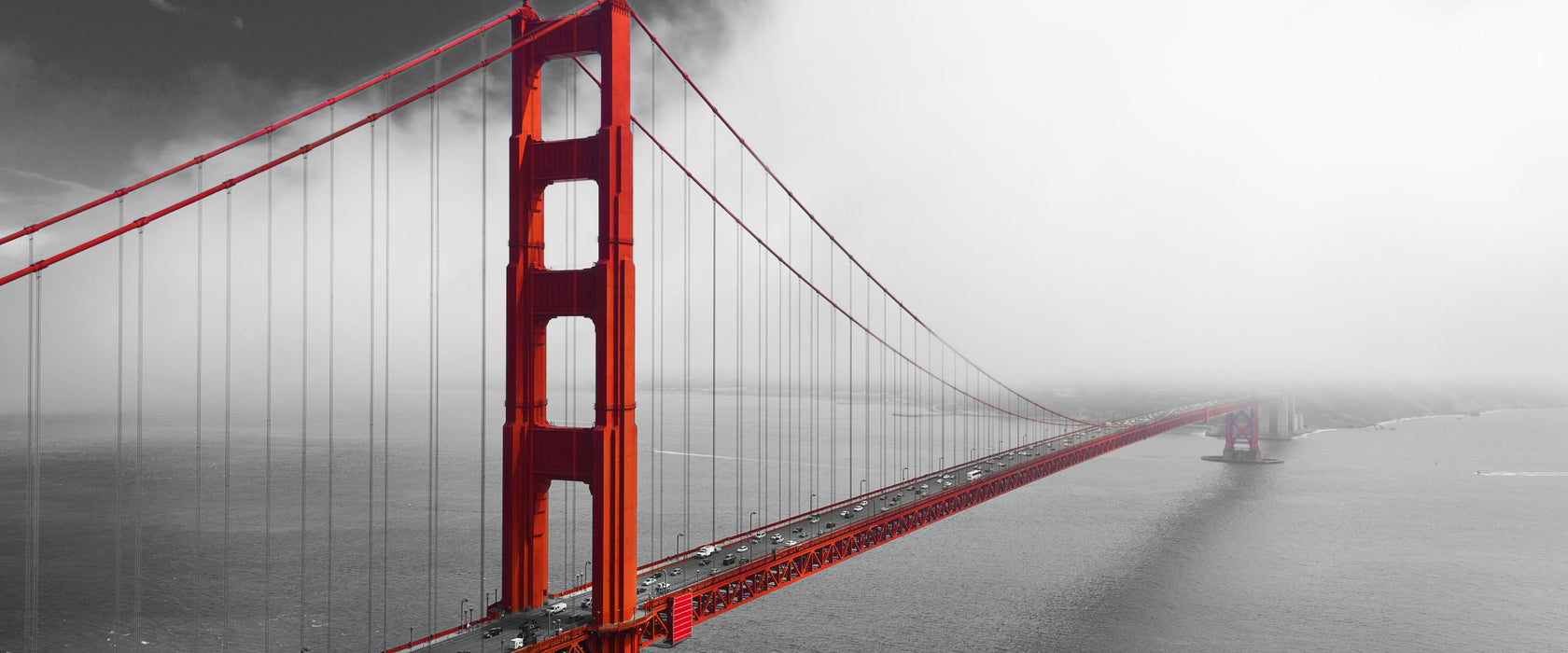 Golden Gate Bridge, Glasbild Panorama