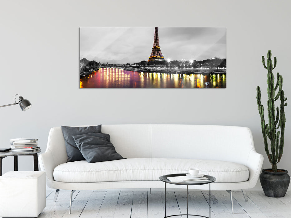 Eifelturm in Paris, Glasbild Panorama