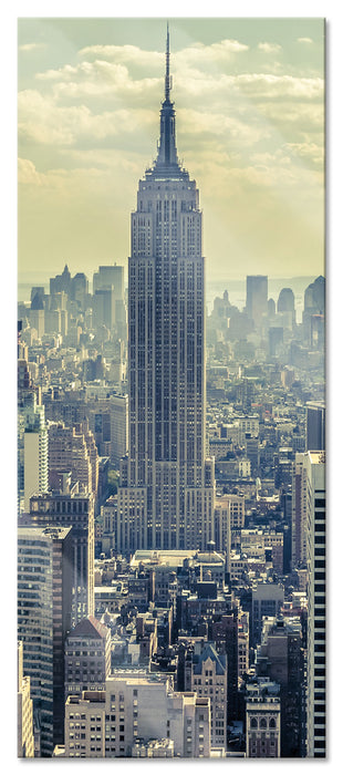 Pixxprint New York Manhattan, Glasbild Panorama