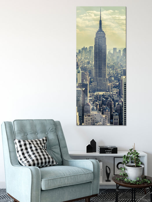 New York Manhattan, Glasbild Panorama