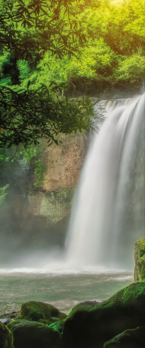 Wasserfall, Glasbild Panorama