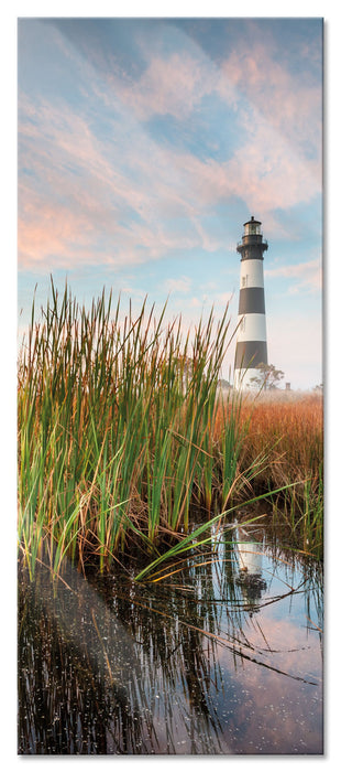 Pixxprint Leuchtturm, Glasbild Panorama