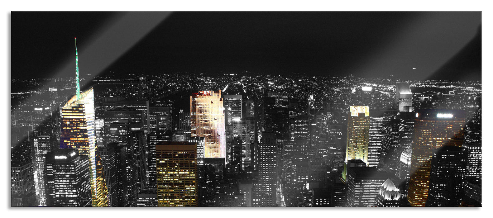 Nightlife Big City, Glasbild Panorama