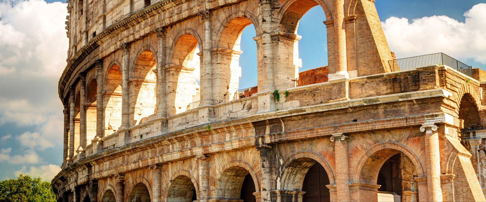 Kolosseum in Rom, Glasbild Panorama