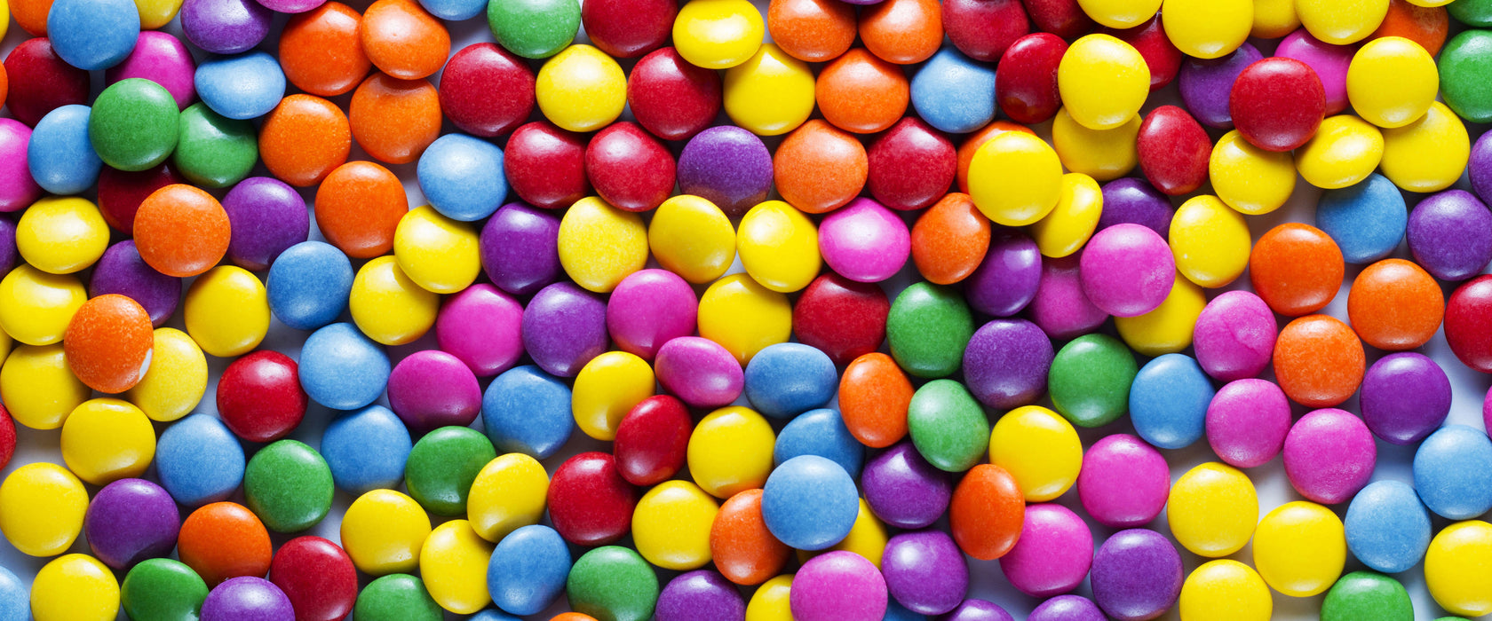 Sweet candies, Glasbild Panorama