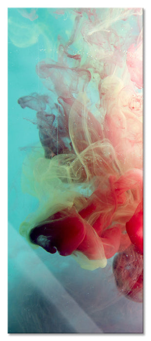 Pixxprint Colorful smoke, Glasbild Panorama