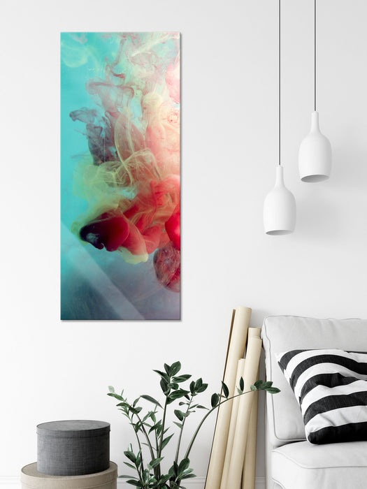 Colorful smoke, Glasbild Panorama