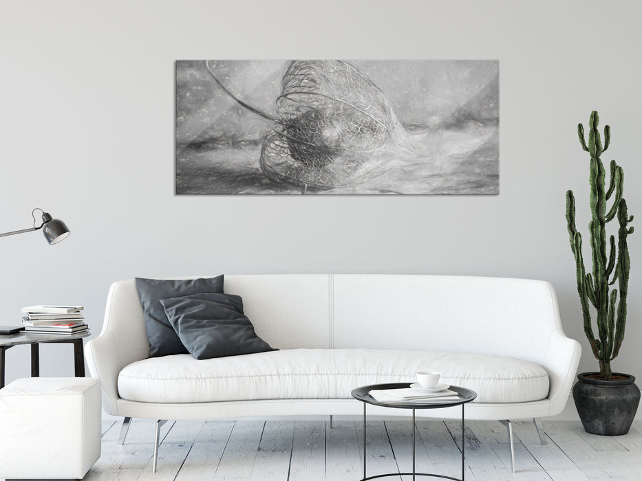 Physalis, Glasbild Panorama