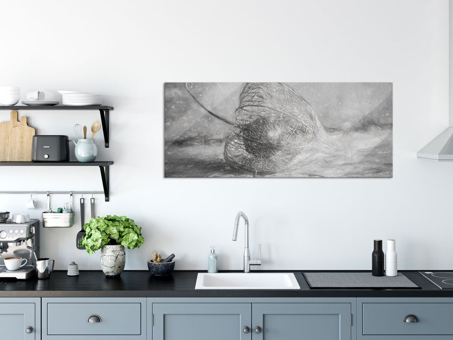 Physalis, Glasbild Panorama