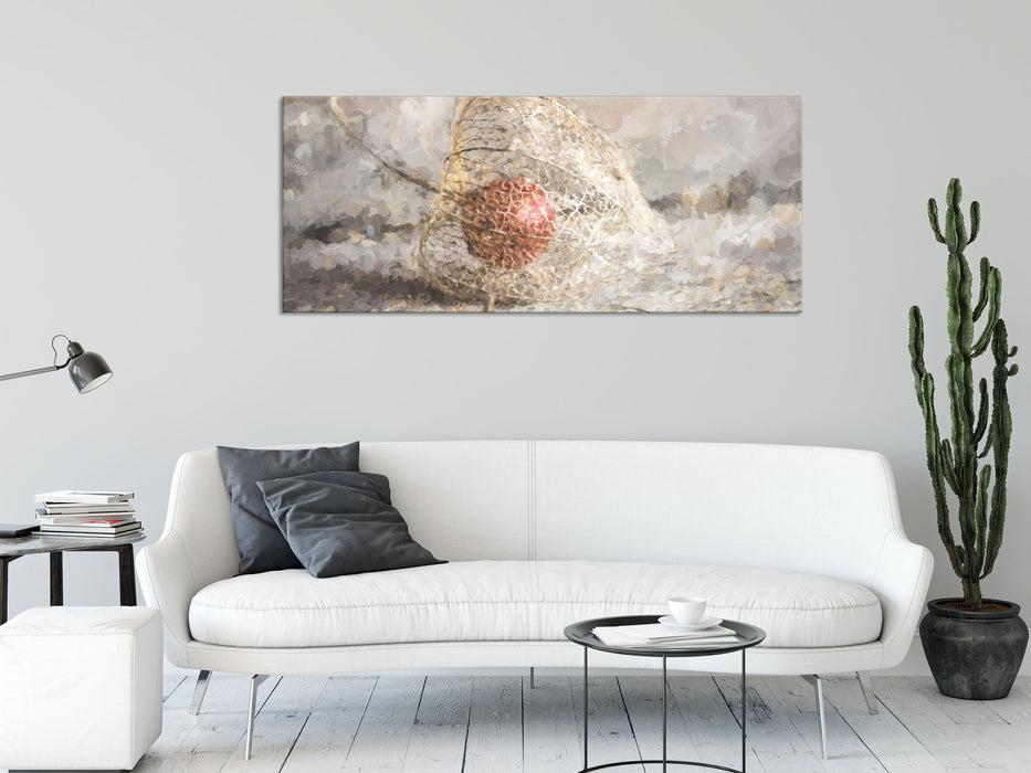 Physalis, Glasbild Panorama
