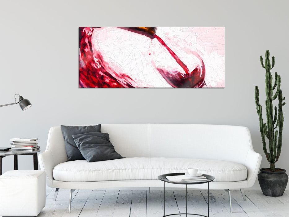 Wein, Glasbild Panorama