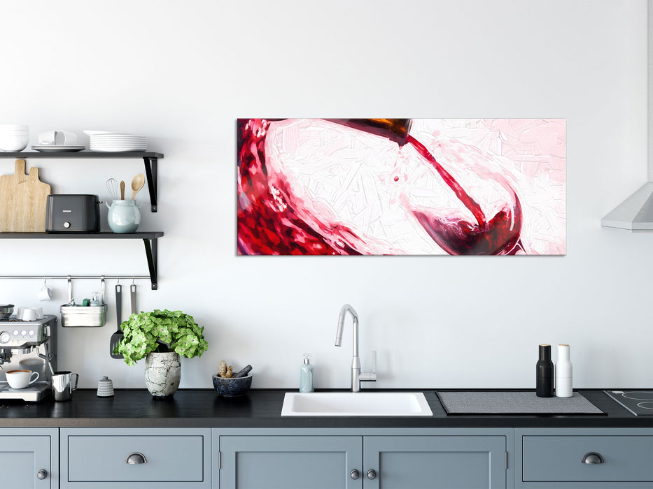 Wein, Glasbild Panorama