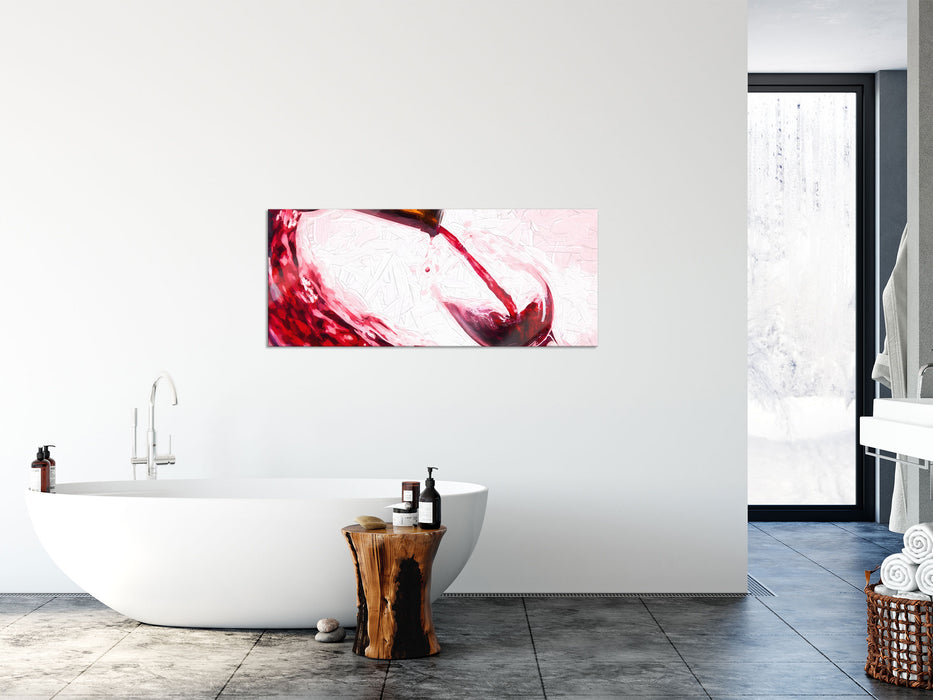 Wein, Glasbild Panorama