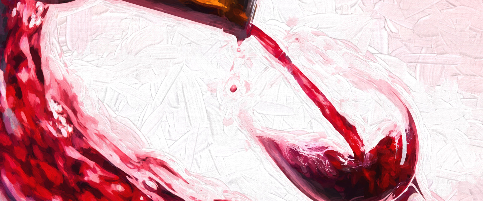 Wein, Glasbild Panorama