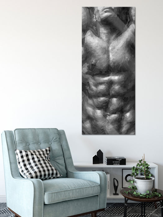 Sixpack Body, Glasbild Panorama