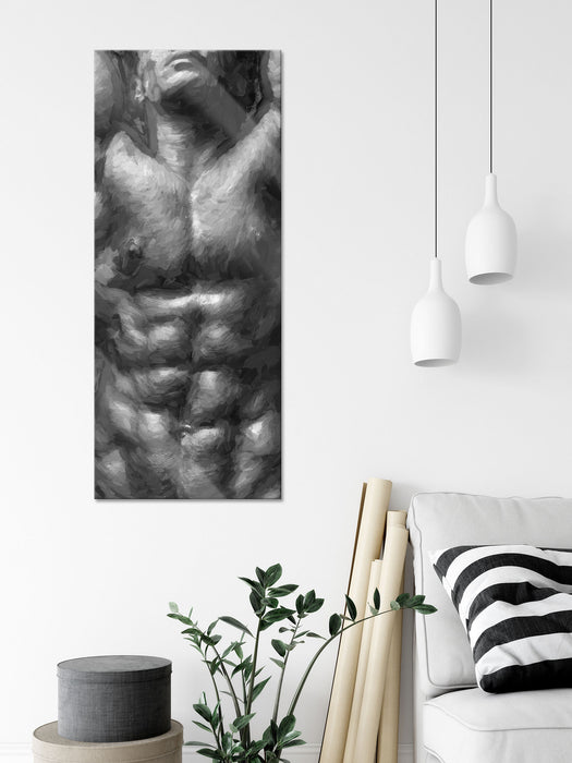 Sixpack Body, Glasbild Panorama