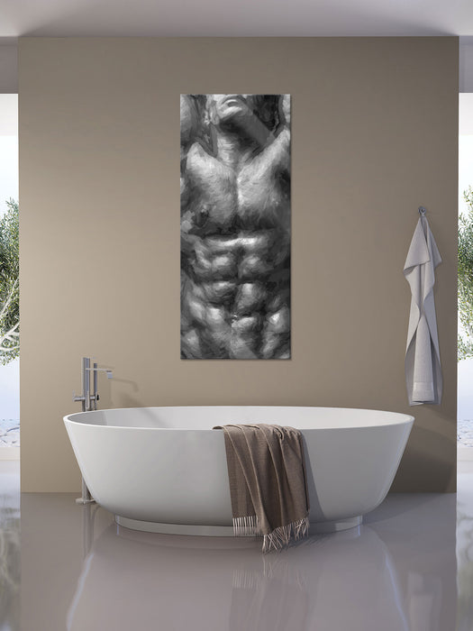 Sixpack Body, Glasbild Panorama