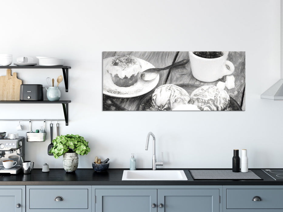 Köstliche Cupcakes, Glasbild Panorama