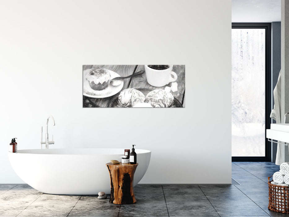 Köstliche Cupcakes, Glasbild Panorama