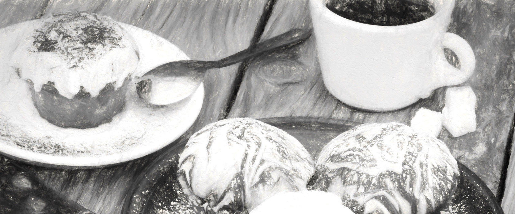 Köstliche Cupcakes, Glasbild Panorama