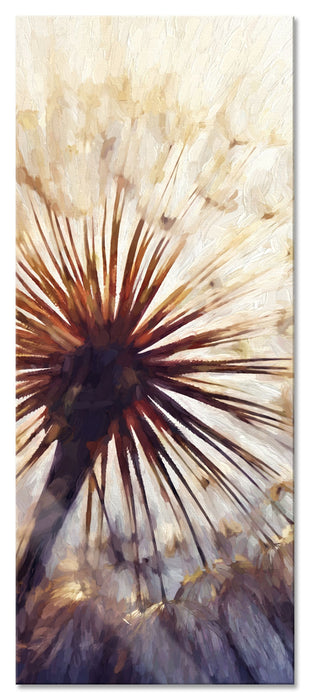 Pixxprint Schöne Pusteblume, Glasbild Panorama