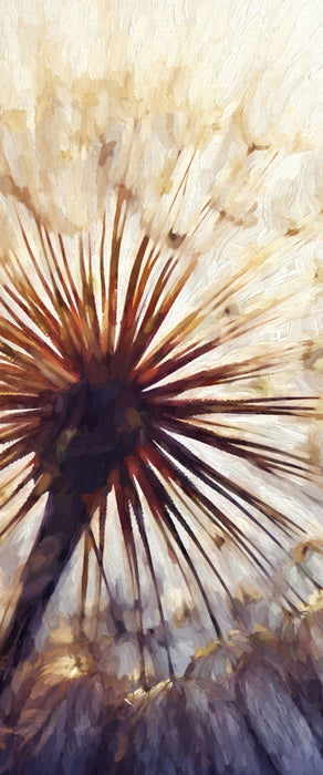 Schöne Pusteblume, Glasbild Panorama