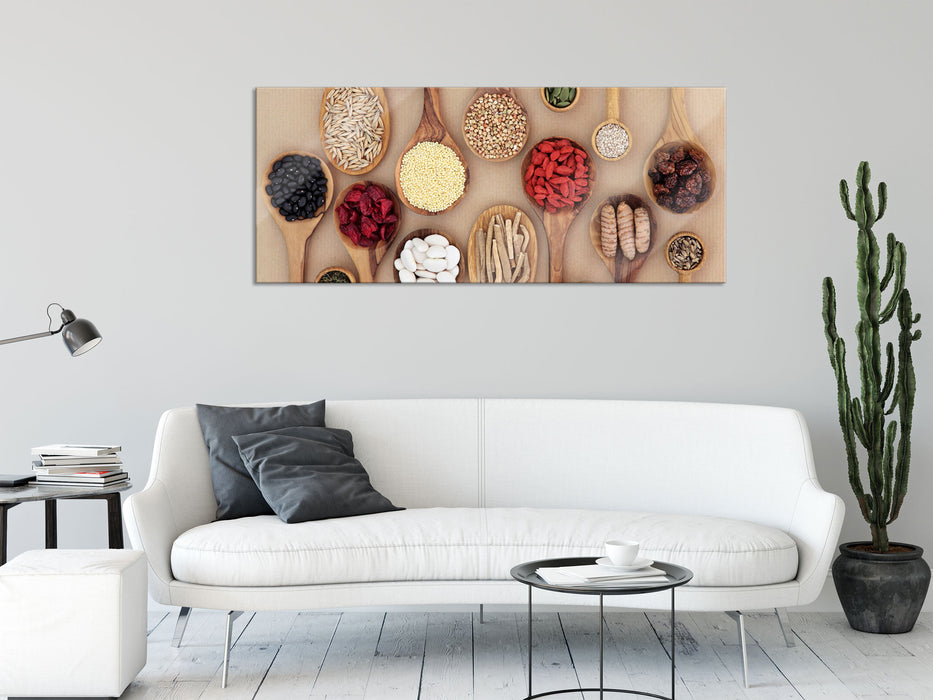 Super-Health Food, Glasbild Panorama