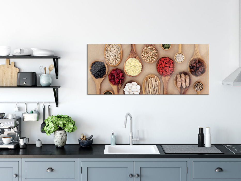 Super-Health Food, Glasbild Panorama