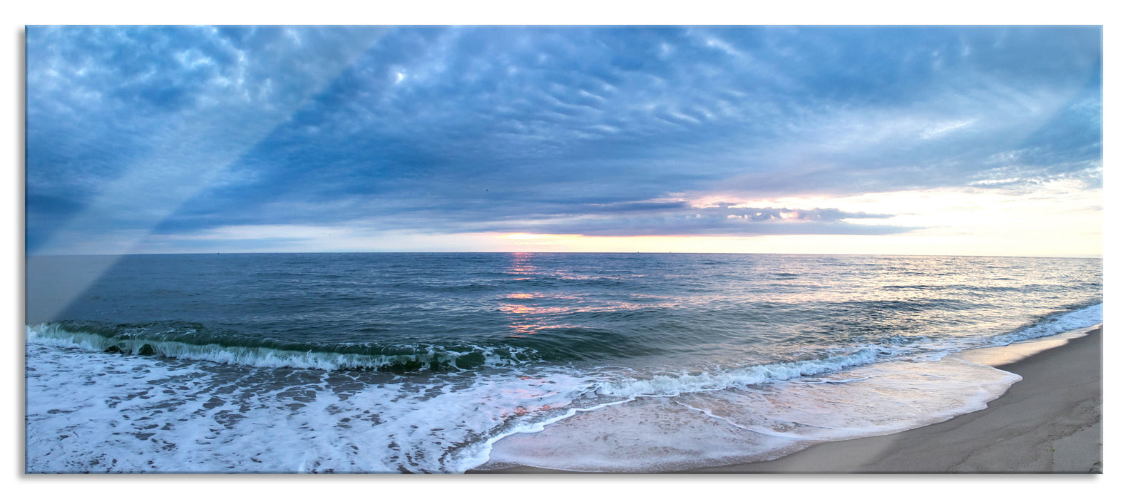 Pixxprint Strandufer, Glasbild Panorama