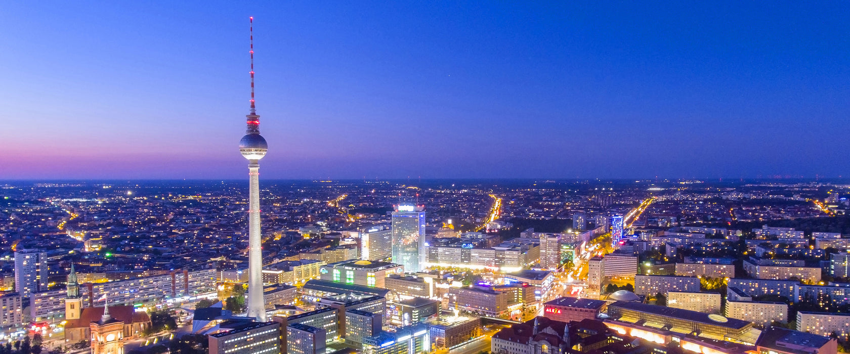 Berlin City Panorama, Glasbild Panorama