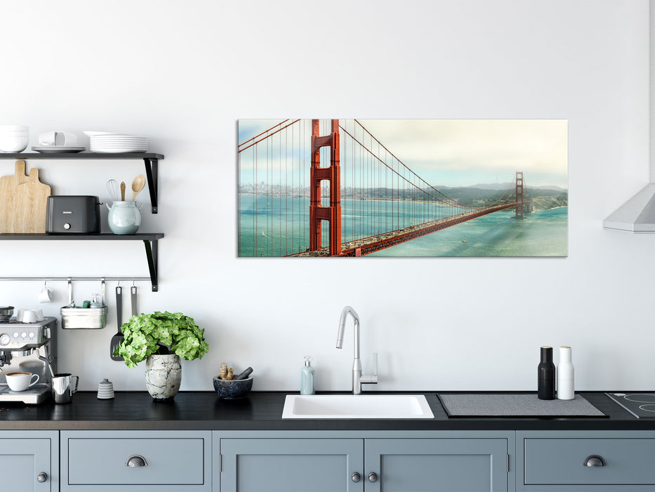 Golden Gate Bridge, Glasbild Panorama