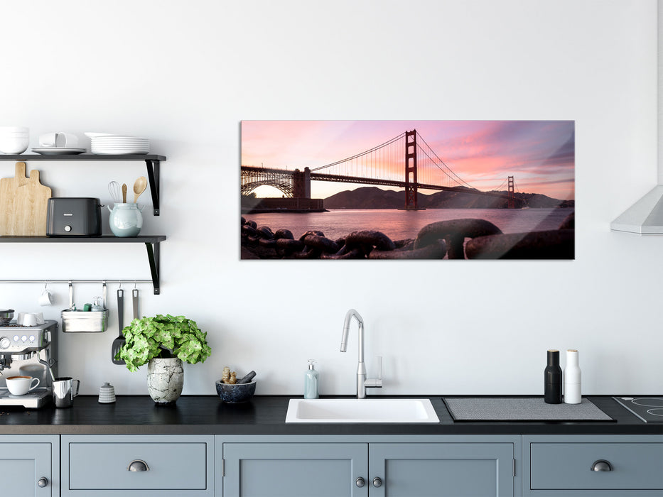 Golden Gate Bridge, Glasbild Panorama