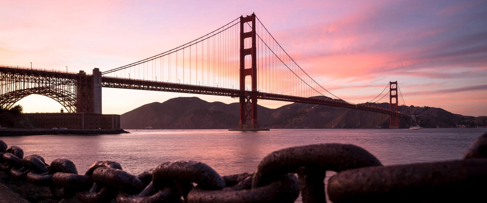 Golden Gate Bridge, Glasbild Panorama