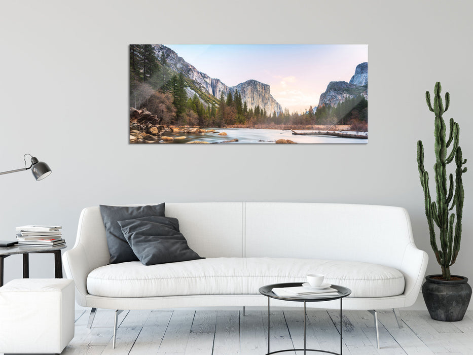 Yosemite National Park, Glasbild Panorama