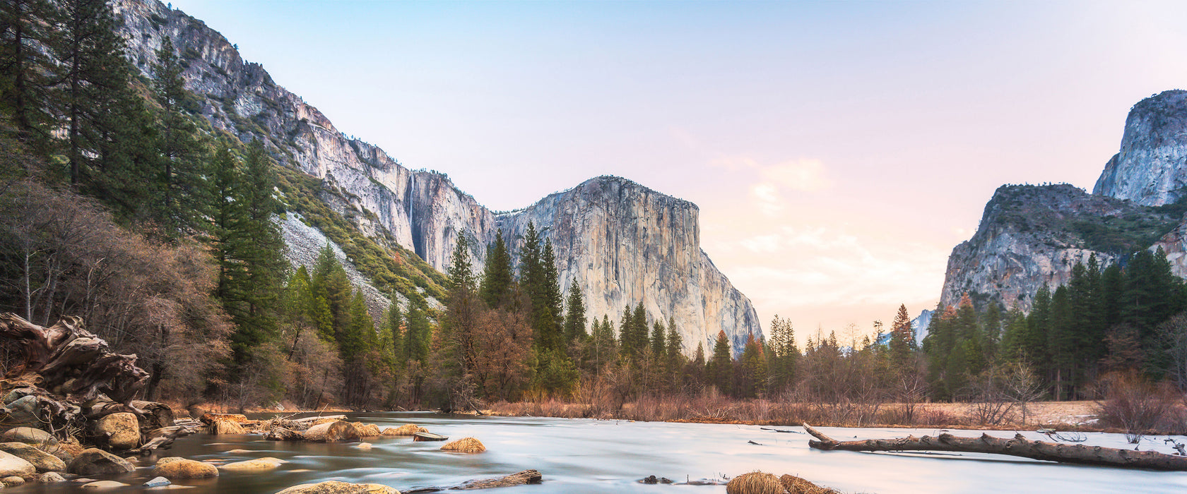 Yosemite National Park, Glasbild Panorama